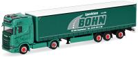 Herpa 322461 - Spur H0 Scania CS 20 Hochdach Gardinenplanen-Sattelzug "Spedition Bohn"