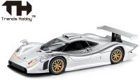 Herpa 864TH000021 Spur 1:64 Trends Hobby: Porsche 911 GT1 1998, silber