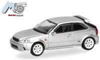 Herpa 87MC000158 - Spur H0 MicroCity: Honda Civic Type R (EK9), silber, Rechtslenker
