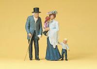 Preiser 45066 Spur G Alter Herr, Dame mit Kindern,4 Figuren
