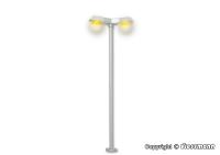 Viessmann 6098 - Spur HO Straßenleuchte modern doppelt, LED gelb Höhe: 100 mm