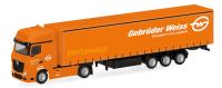 Herpa 066891 - Spur HO MB Actros Gigaspace Gardinenplanen-Sattelzug "Gebrüder Weiss"