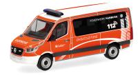 Herpa 098830 - Spur HO MB Sprinter '18 Bus Flachdach ELW "Feuerwehr Hamburg/Einsatzleitung"