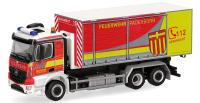 Herpa 098854 - Spur HO Mercedes-Benz Arocs M Wechsellader-LKW 3achs "Feuerwehr Paderborn"