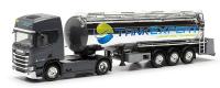 Herpa 316514 - Spur HO Scania CR20 HD Lebensmittelchromtank-Sattelzug "Tank Expert" (PL)