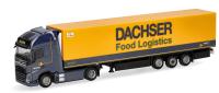 Herpa 316798 - Spur HO Volvo FH GL XL 2020 Electric Kühlkoffer-Sattelzug "Dachser Food Logistics"