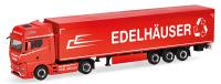 Herpa 319799 - Spur HO MAN TGX GX Schubboden-Sattelzug "Edelhäuser"
