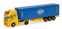 Herpa 319898 - Spur HO Volvo FH GL XL 2020 Container-Sattelzug "Acargo / Cosco"