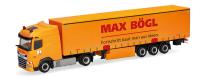 Herpa 320016 - Spur HO DAF XG Gardinenplanen-Sattelzug "Max Bögl"