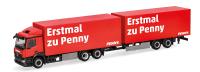 Herpa 320269 - Spur HO Mercedes-Benz Classicspace Kühlkoffer-Hängerzug "Penny"
