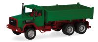 Herpa 320276 - Spur HO Basic: Iveco Hauber Kipp-LKW 3achs, grün