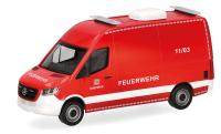 Herpa 700887 - Spur HO Mercedes-Benz Sprinter  Kasten Hochdach "Bundeswehr/Feuerwehr"