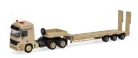 Herpa 747271 - Spur HO Mercedes-Benz Actros L (96) MP1 Tieflade-Sattelzug "Belgische Armee"