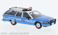PCX870452 - Spur HO Chevrolet Caprice Station Wagon 1991, NYPD - Police 1991