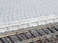 Juweela 21293 - Bahnsteigkanten, 124 Stück, Sockel 55 cm