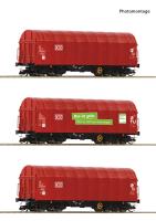 Roco 6680012 - Spur TT 3-tlg. Set: Schiebeplanenwagen, DB AG