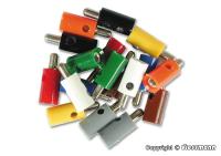 Viessmann 6874 -10 Querlochstecker, blau