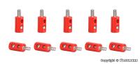 Viessmann 6871-10 Querlochstecker, rot