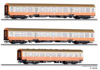 Tillig 70061 - Spur HO Reisezugwagenset „Museums-Städteexpress Erfurter Bahnservice GmbH“