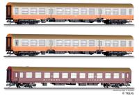 Tillig 70062 - Spur HO 3er Set Personenwagen 'Museums-Städteexpress' der EBS Teil 2