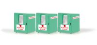 Rietze 70259 - Spur HO Altkleidercontainer, 3 Stück