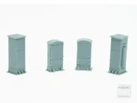 Hädl 710015 - Spur HO Blockschränke/Schaltkästen, Bausatz