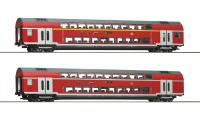 Roco 74148 - 2-tlg. Set: Doppelstockwagen, DB AG