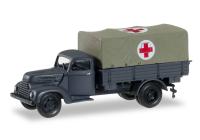 Herpa 745451 Spur HO Ford Köln Planen-LKW "Rotes Kreuz"