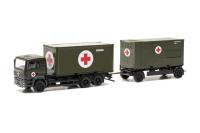 Herpa 747042 - MAN TGA L Container-Hängerzug "Bundeswehr/SAN"
