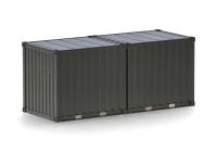 Herpa 747103 - Spur HO  2x 10ft Container "Bundeswehr", Bronzegrün