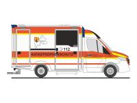 Rietze 76096 - Spur HO WAS Design-RTW ´18 Katastrophenschutz DRK Altenkirchen Hamm