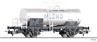 Tillig 77070 - Spur HO Kesselwagen Uh 'MLEKO', CSD, Ep.IV