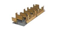 Igra Modell 110008 - Spur TT Waggonsitze als Inneneinrichtung, Lasercut Bausatz