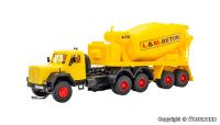 Viessmann 8013 - Spur HO MAGIRUS DEUTZ 3-achs Eckhauber mit Betonmischauflieger, Basis, Funktionsmodell