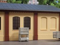 Auhagen 80410 - Spur HO Säulen kurz und Ziegelfriese, rot