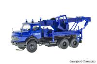 Viessmann 8072 - Spur HO THW MB Rundhauber 3-achs Bergekran mit Rundumleuchten, Basis, Funktionsmodell