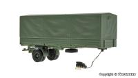 Viessmann 8221 - Spur  H0 1-achs Planensattelauflieger, Militär, Funktionsmodell