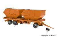 Viessmann 8225 - Spur H0 3-achs Containeranhänger, kommunalorange, Funktionsmodell