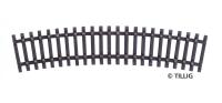 Tillig 83003- Spur TT Schwellenband gebogen 285 mm/15°, VE 12 Stück