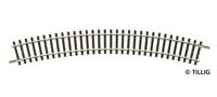 Tillig 83106 - Spur TT Gleisstück R21, gebogenes Gleis R353 mm/30°