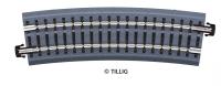 Tillig 83781 - Spur TT Geb. Bettungsgleis BR 33, R 396mm, 15', braun
