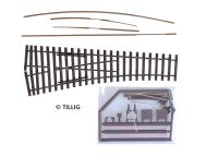 Tillig 85422 - Spur HO Bausatz Weiche links, Herzstückwinkel 15°