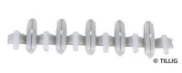 Tillig 86101 - Spur TT Isolierschienenverbinder, grau