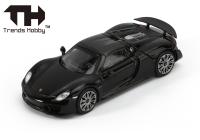 Herpa 864TH000001 - 1:64 Porsche 918 Spyder, schwarz