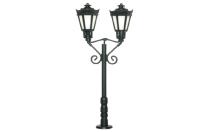 Viessmann 6073 - Spur HO Parklaterne zweiflammig Exclusiv-Serie schwarz, Höhe: 65 mm