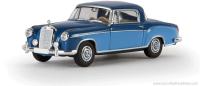 Brekina 13505 HO MB 220 S Coupé, dunkelblau/hellblau