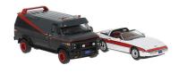 Brekina 90501 - Spur HO  Set mit GMC Vandura und Corvette C4 1983
