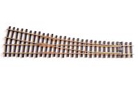Bemo 9122000 Spur Om Rechtsweiche mit Holzschwellen