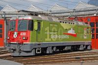 Bemo 9358140 - Spur Om RhB Ge 4/4 II 630 Werbelok "100 Jahre Chur - Disentis"