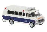 Brekina 18307 Spur HO Dodge B 200 Ambulance 1975 Ontario